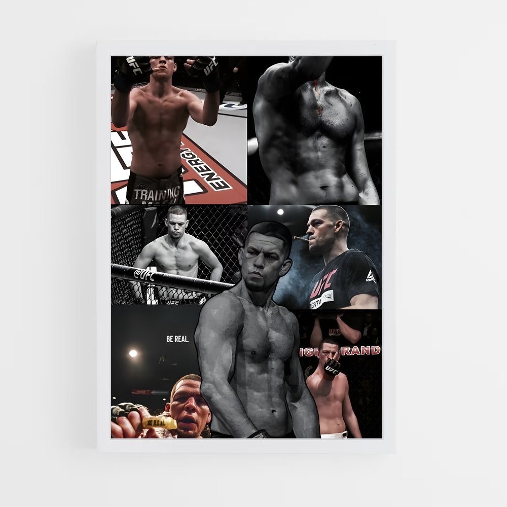 Poster Knockout Diaz – affiche MMA (vue 3)